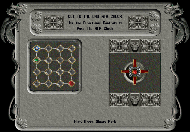 Puzzle AFK Check Gump